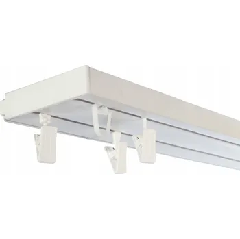 Obraz Garnýž Stropní PVC lišta PREMIUM dvoukolejnicová 1,1 m