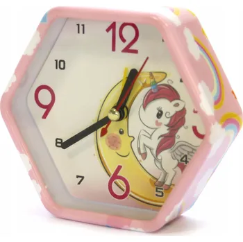 Budík HODINY S BUDÍKEM Jednorožec BUDÍK PRO DĚTI