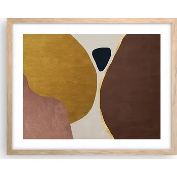 Obraz Obraz plakát na zeď v rámu světlý dub 50x40 abstrakce foto do obýváku