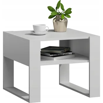 Konferenční stolek Konferenční stolek Matkam čtvercový 60 x 63,6 x 50 cm bílý