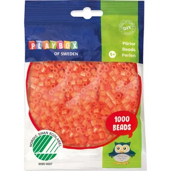 Dětské navlékací korálky Zažehlovací korálky 5 mm Oranžové 1000 ks