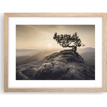 Obraz Obraz plakát v rámu světlý dub do obýváku 40x30 krajiny foto na zeď