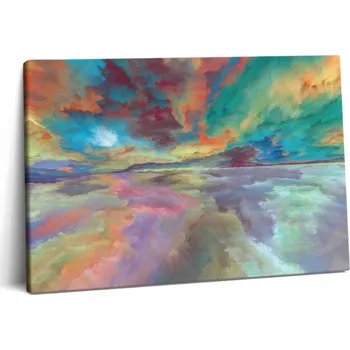 Obraz Obraz Plátno Canvas Na Rámu Do Obývacího Pokoje Abstrakce Krajina Nebe