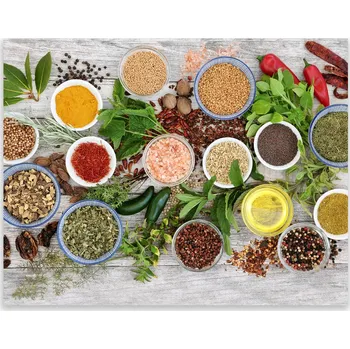 Obraz Skleněná Ochranná Deska a Krájecí Prkénko | Indukce, Sporák ds-0490