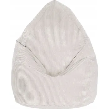 Sedací pytel Bílý Puf Sedací Vak Sako XXL Hruška Křeslo Sedátko do Obývacího Pokoje Ložnice Manšestr