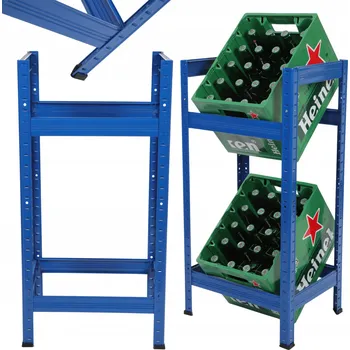 Dílenský regál Kovový skladový regál Wamar-Sosenka 90 x 45 x 35 cm, nosnost až 100 kg na polici