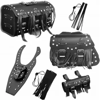 Zavazadlo na motocykl Brašny Kufry Rolka S Třásněmi Sada 21C YAMAHA DRAG STAR 125