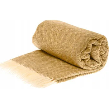 Prostěradlo Deka Rena Home vlněná 140 cm x 200 cm béžová