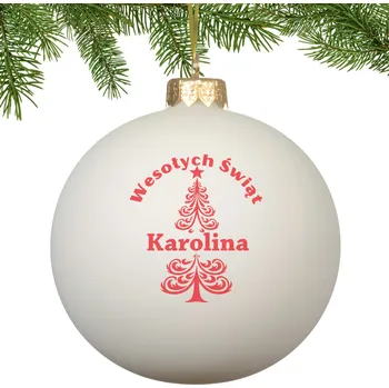 Vánoční dekorace Hladká Vánoční Koule vánoční koule 8 cm 1 ks