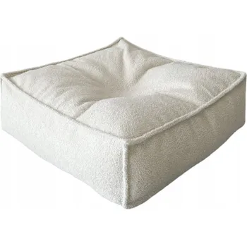 Taburet Taburet malý pro děti BOUCLE - KRÉMOVÝ