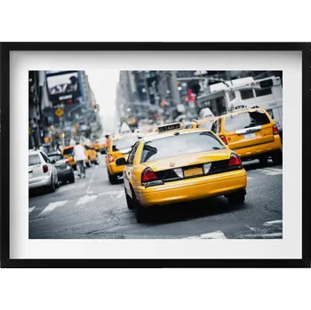 Obraz Moderní nástěnná dekorace Newyorské taxíky v městské zácpě 70x50 cm