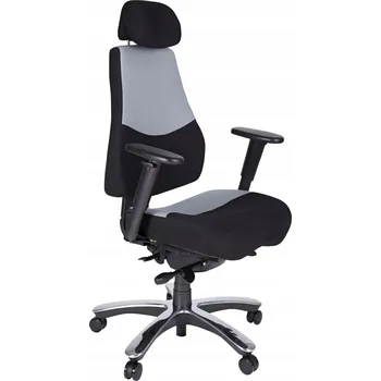 Otočná kancelářská židle, odstíny šedé