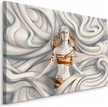 Obraz Obraz do obýváku Abstrakce 3D Řecká Medúza 70x50 cm