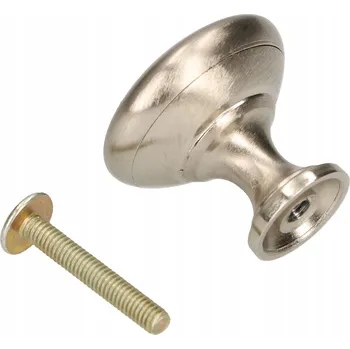 Nábytkové kování NÁBYTEKOVÁ ÚCHYTKA STŘÍBRNÁ KOVOVÁ HLAVIČKA KNOFLÍK