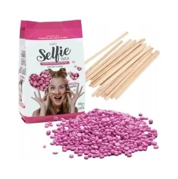 Přípravek na depilaci a epilaci TVRDÝ VOSK NA DEPILACI SELFIE + špachtle na obličej