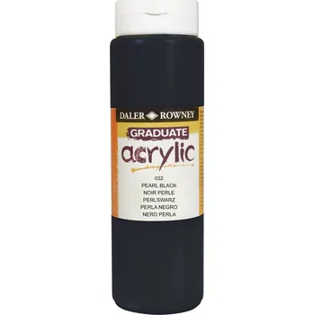 Vodová barva Daler Rowney Graduate Akrylová barva Pearl Black 500 ml 1 ks