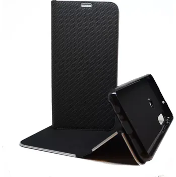 Pouzdro na mobilní telefon Pouzdro Vennus Book Carbon Huawei Y6p Černé