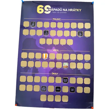 Plakát Stírací plakát 69 nápadů nejen do postele