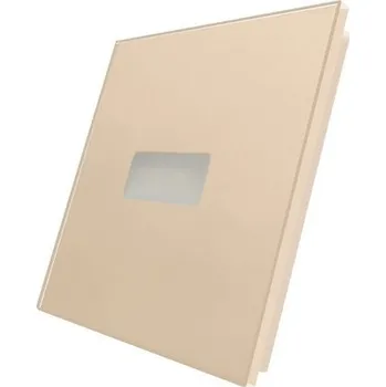 Nástěnné svítidlo Schodišťové svítidlo 0,24W 6000K slonová kost sklo