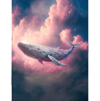 Obraz Obraz plakát na zeď bez rámu 40x50 cm velryba plakáty do obýváku ložnice