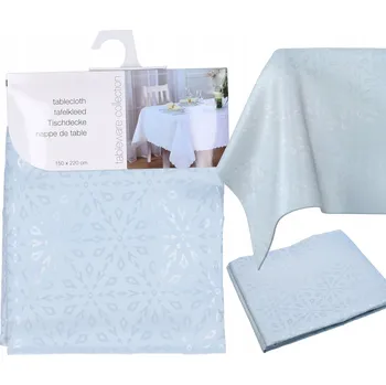 ubrus Obrus na stůl 180x130 cm modrý 100% polyester obdélníkový