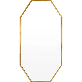 Zrcadlo Zrcadlo křišťálové 450 x 900 mm, zlatý rámeček