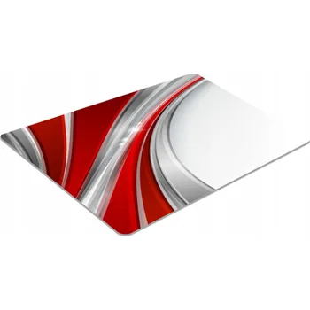 Obraz Podložka pod židli, vlnitý design, červená, 140x100 cm