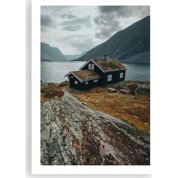 Obraz Plakát bez rámu do obývacího pokoje ložnice 50x70 norsko moderní módní obraz