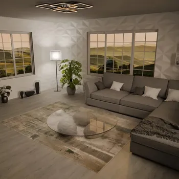 Koberec JUTEX Kusový koberec ARTE 16434 Y10 zelený BARVA: Zelená, ROZMĚR: 80x150 cm