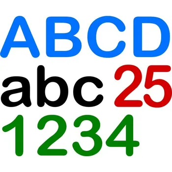 samolepka Samolepka samolepicí Drukant písmeno/číslice 25 cm