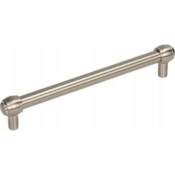 Nábytkové kování Nábytková úchytka reling stříbrná saténová 11,7 x 1,8 x 3,3 cm