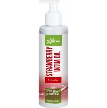 Lubrikační gel SEXY STAR AROMATICKÝ LUBRIKAČNÍ GEL JAHODOVÝ INTIMNÍ OLEJ 250ML