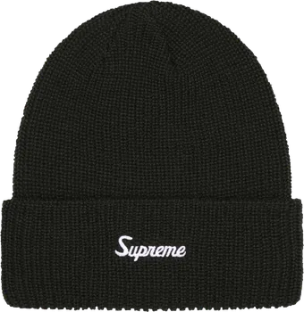 Pokrývka hlavy Supreme Loose Gauge Beanie / black Barva: Černá, Velikost: OS