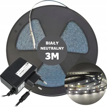 LED osvětlení LED pásek do kuchyně, neutrální bílá, 3m, včetně napájecího zdroje