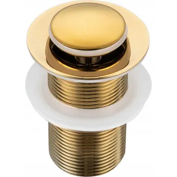 Sifon Zátka umyvadlová výpust Click-Clack kulatý AquaUno zlatá