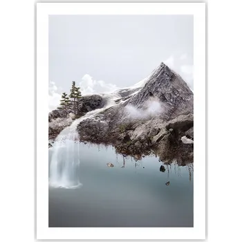 Obraz Plakát bez rámu do obýváku ložnice 50x70 abstrakce moderní módní obraz