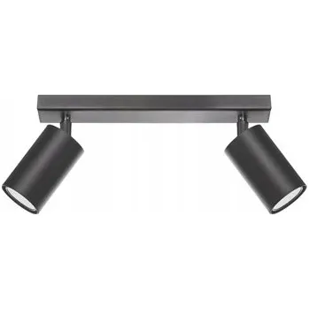 Stropní Svítidlo Rolos 2 černé GU10 2x40W Lampex