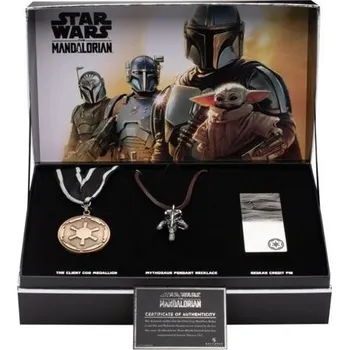 Hračka Replika Star Wars: The Mandalorian - Mythosaur pendant, Glaactic Empires Medal and Beskar Pin