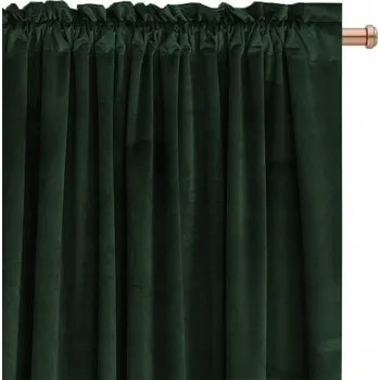 Obraz Závěs zatemňovací záclona VELUR IMPERIAL 140x250, zelená NA PÁSCE