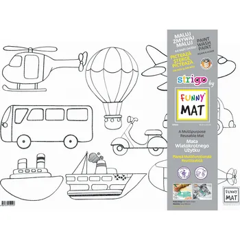 Obraz Transparentní podložka pro vybarvování Strigo od Funny Mat Vozidla