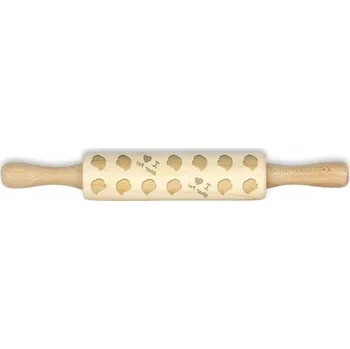 Váleček na těsto Šarpej - malý váleček se vzorem psa, váleček pro děti, zdobení