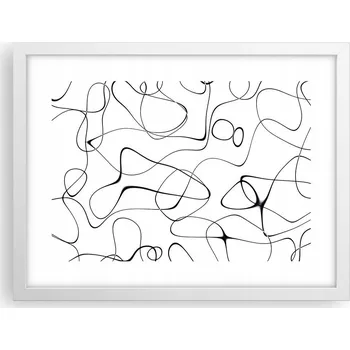Obraz Obraz plakát v bílém rámu do obýváku 40x30 abstrakce foto na zeď