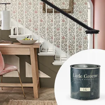 Speciální výtvarná barva Little Greene Barva na zábradlí - Polomatná - 1L - Intelligent Satin Vyberte odstín:: Sage Green (80)