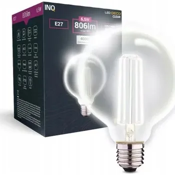 Žárovka LED ŽÁROVKA KOULE G125 E27 230V 6,5W NEUTRÁLNÍ BÍLÁ