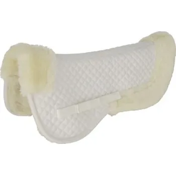 Podložka pod sedlo beránek z umělé kožešiny, bílý velikost Full