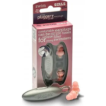 Špunt do uší Špunty do uší do bazénu pro děti Pluggerz Pink 4-14 let