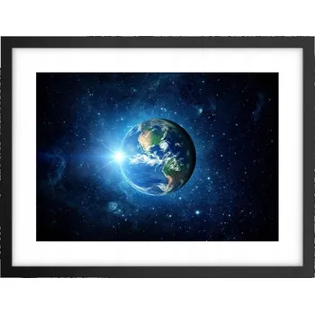 Obraz Obraz plakát v černém rámu do obýváku 40x30 kosmos foto plakáty na zeď