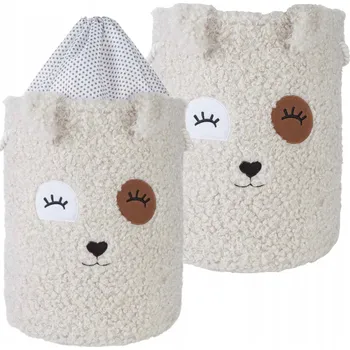 Úložný box KOŠ NA HRAČKY UZAVÍRATELNÝ ORGANIZÉR KONTEJNER VELKÝ 40X50CM NA PRÁDLO 48L