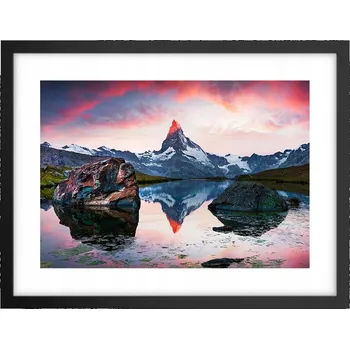 Obraz Obraz plakát v černém rámu do obýváku 40x30 krajina foto na zeď