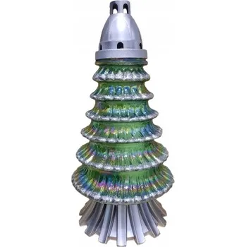 Svíčka Hřbitovní Svíčka Vánoční stromeček zlatý brokát